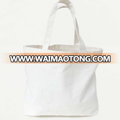 100% Canvas Shopping Shoulder Tote Bag Plain White Canvas Bag